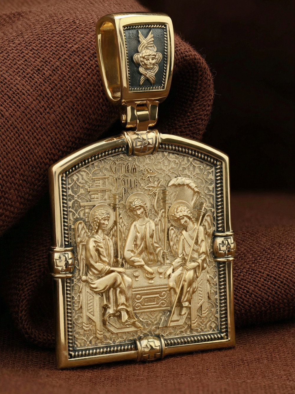 Образок из лимонного золота