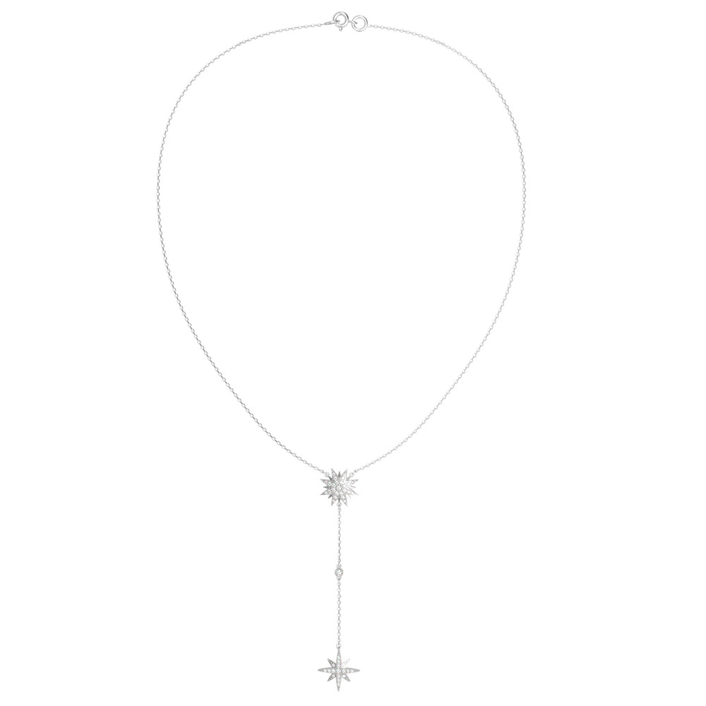 Колье из белого золота c бриллиантами