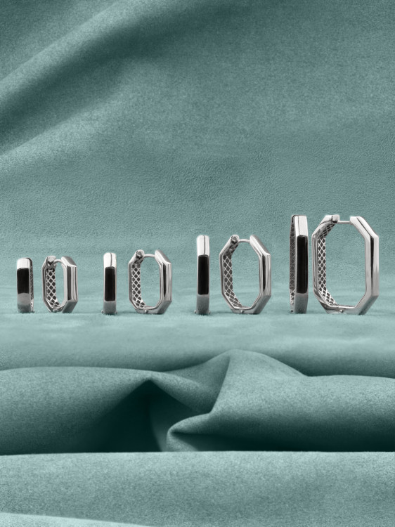 Серьги из белого золота