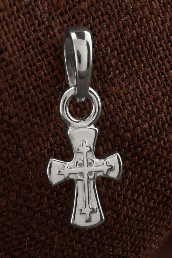 Крест из белого золота