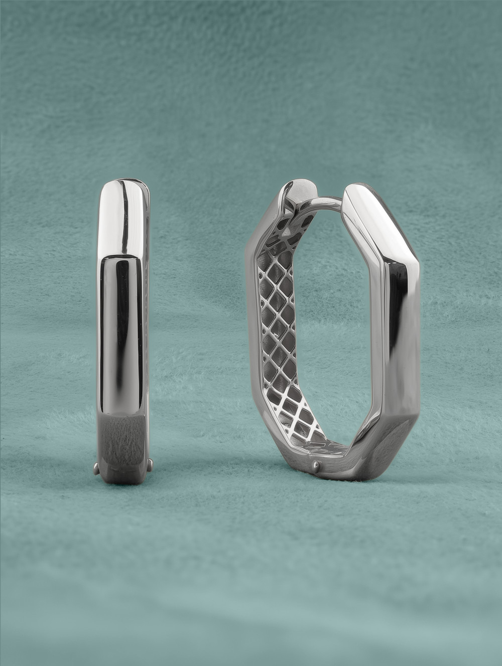 Серьги из белого золота