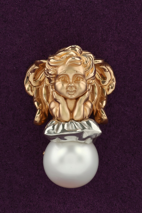 Подвеска из золота c жемчугом