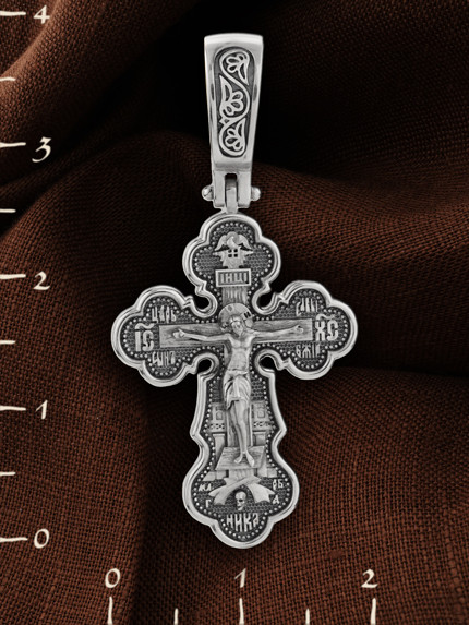 Крест из белого золота