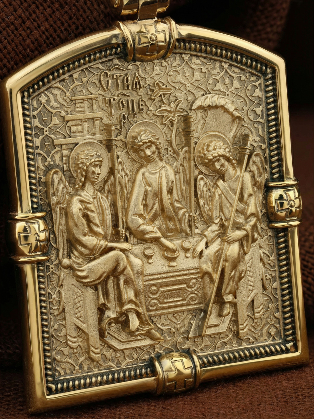 Образок из лимонного золота