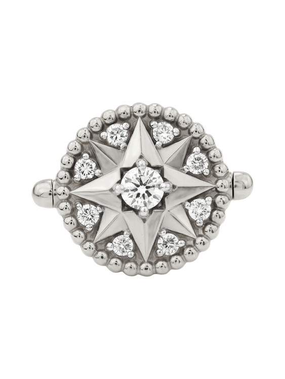 Кольцо из белого золота c бриллиантами