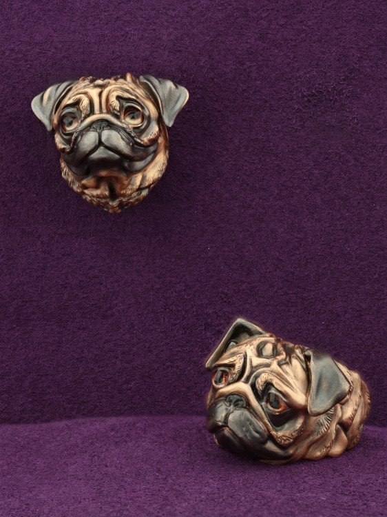 Подвеска из золота c эмаль