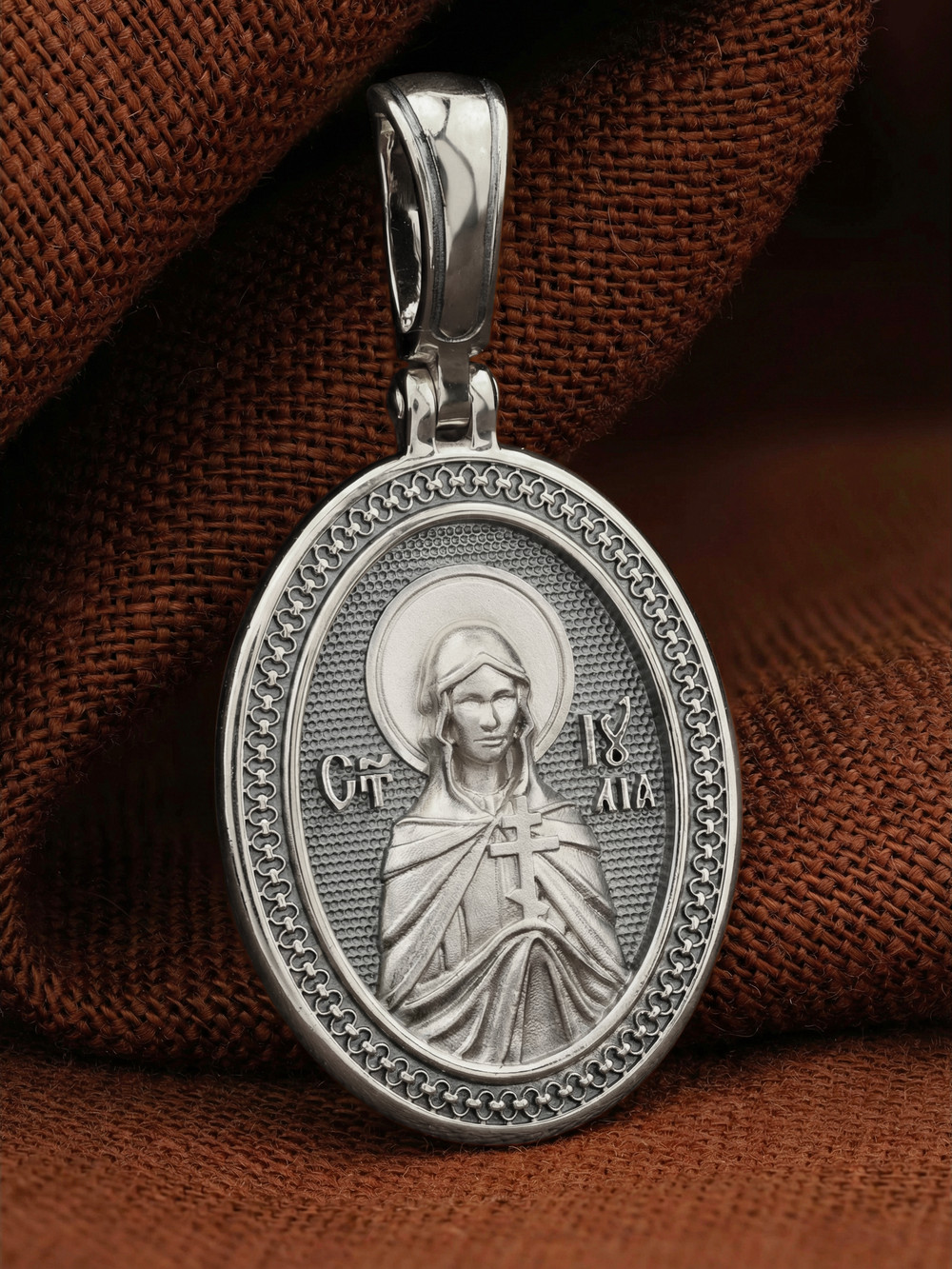 Образок из белого золота