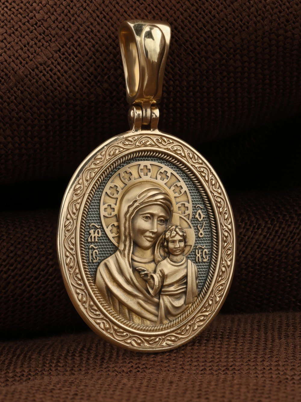 Образок из лимонного золота