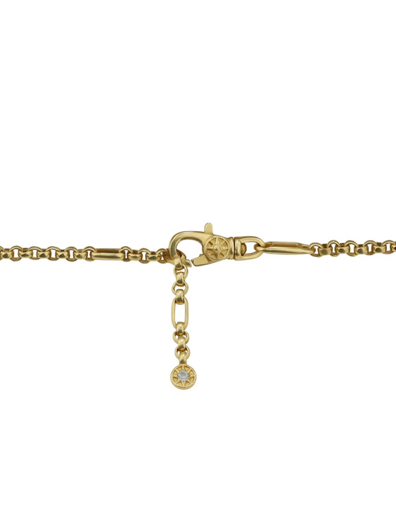 Браслет из лимонного золота c бриллиантами, ониксом и перламутром