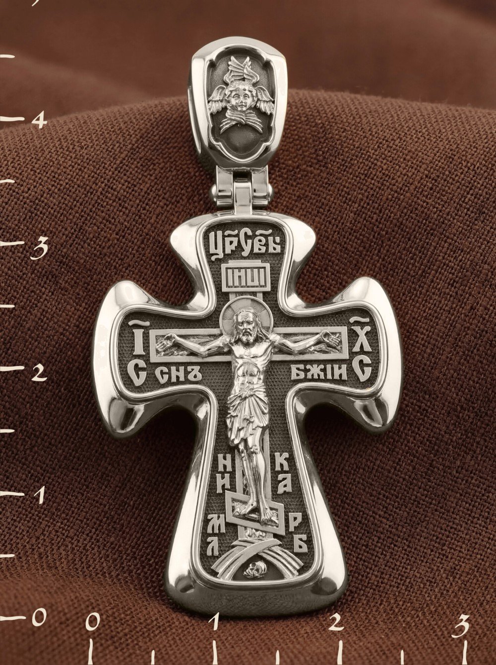 Крест из белого золота