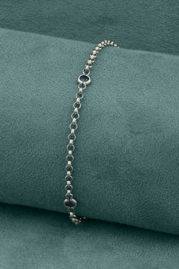 Браслет из белого золота c топазом London