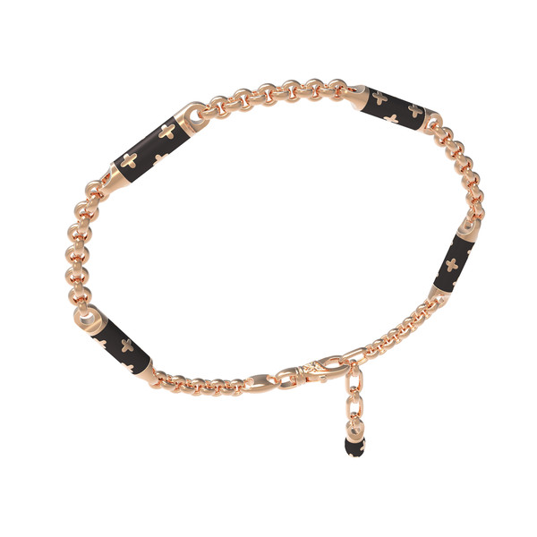 Браслет из золота c эмаль