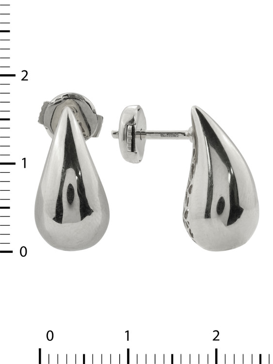 Серьги из белого золота