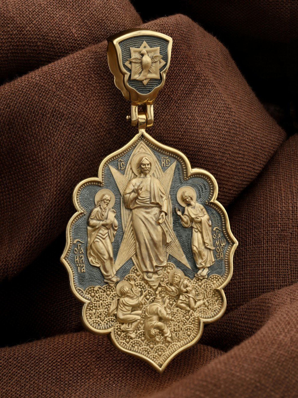 Образок из лимонного золота