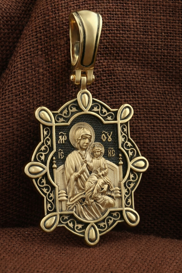 Образок из лимонного золота