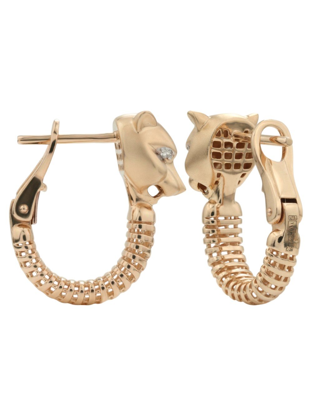 Серьги из золота c бриллиантами