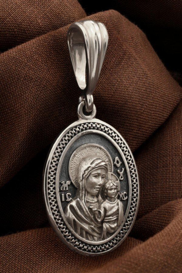 Образок из белого золота