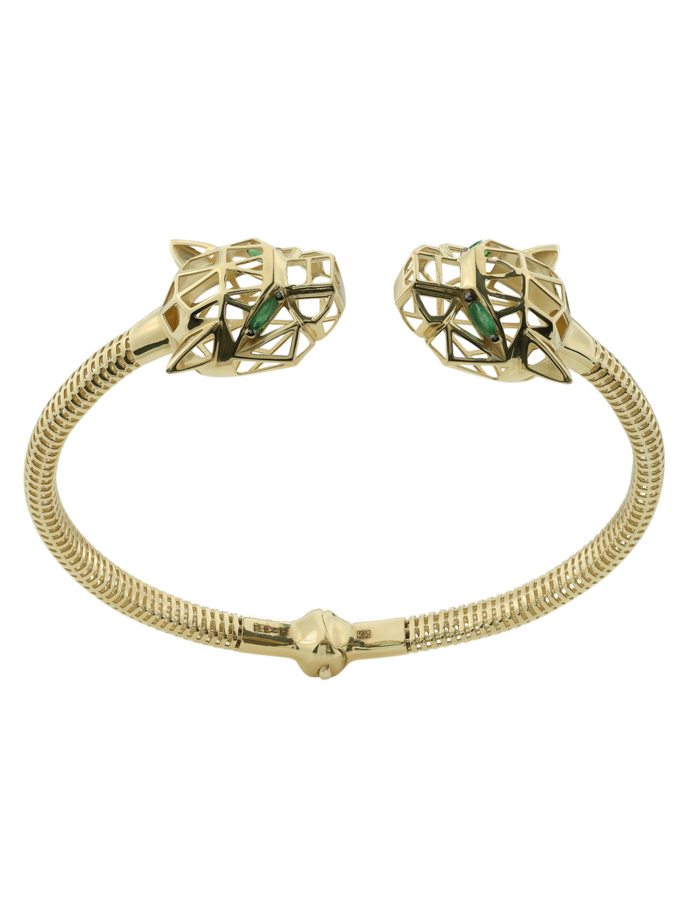 Браслет из лимонного золота c изумрудом
