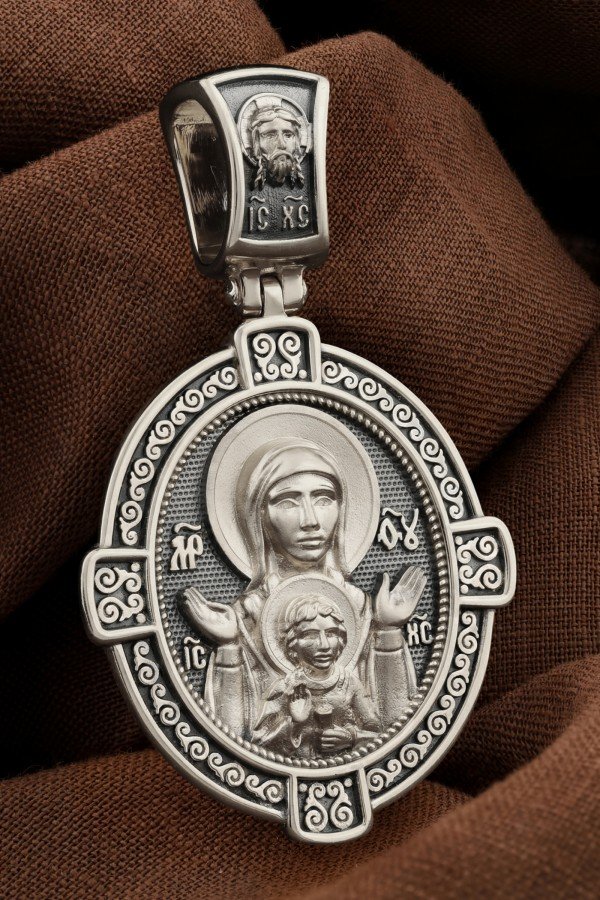 Образок из белого золота