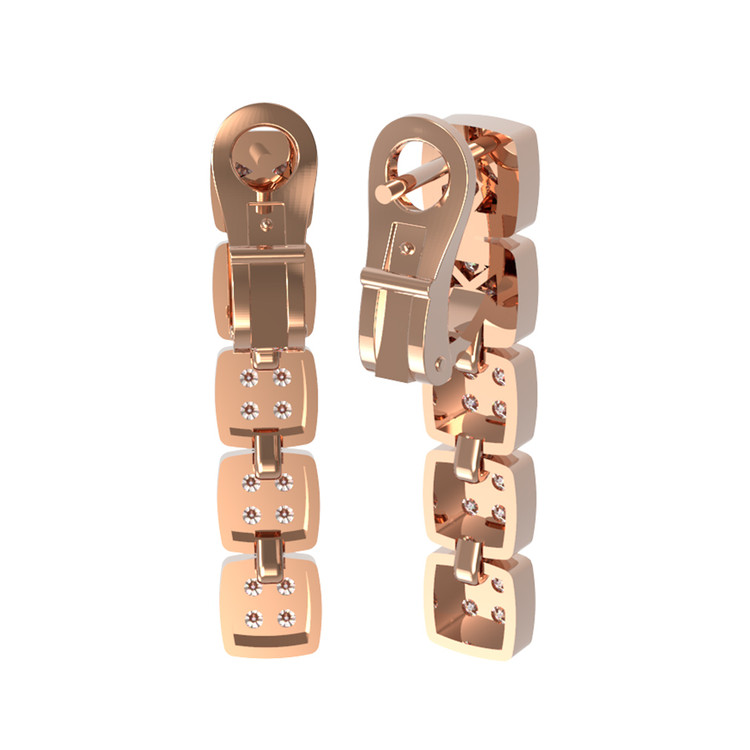 Серьги из золота c бриллиантами