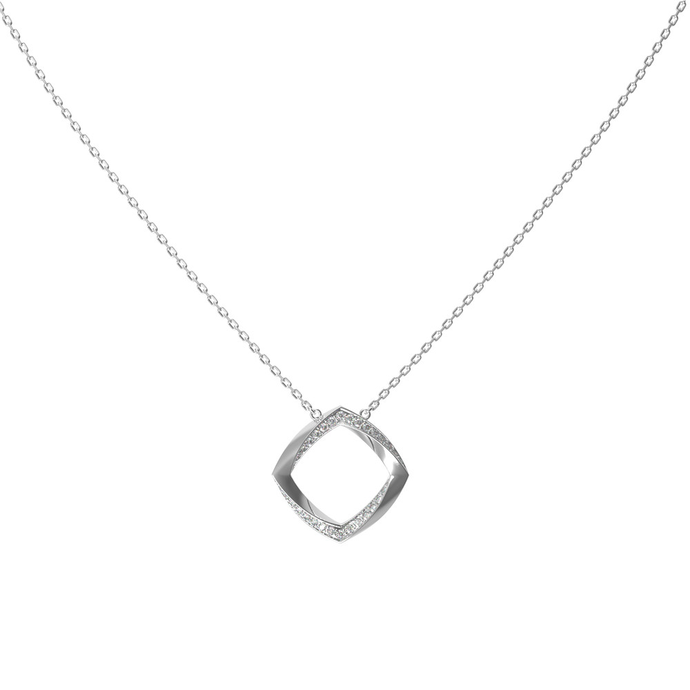 Колье из белого золота c бриллиантами