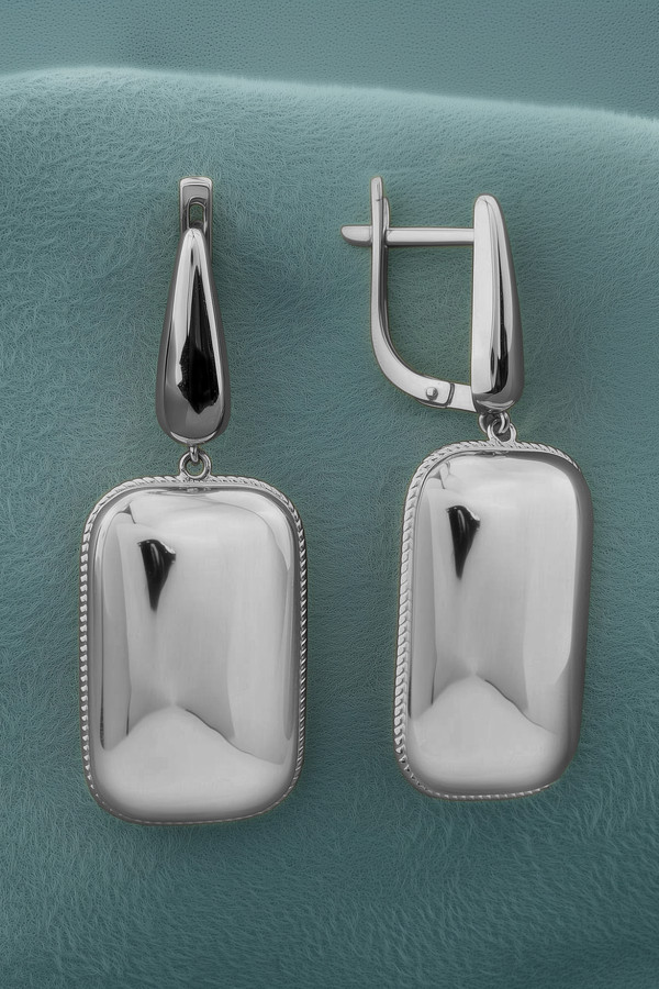 Серьги из белого золота