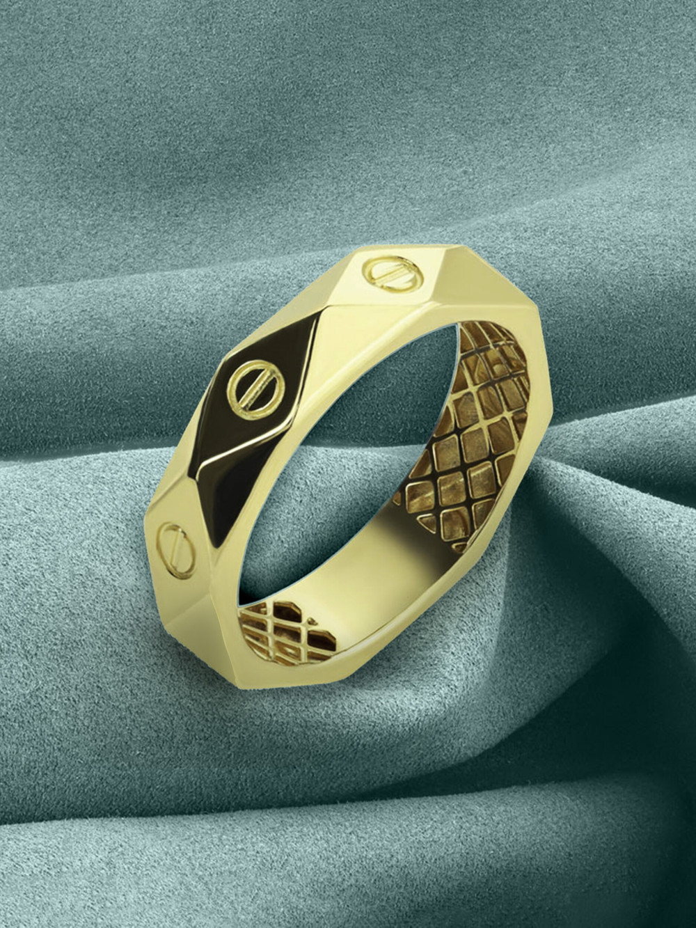 Кольцо из лимонного золота