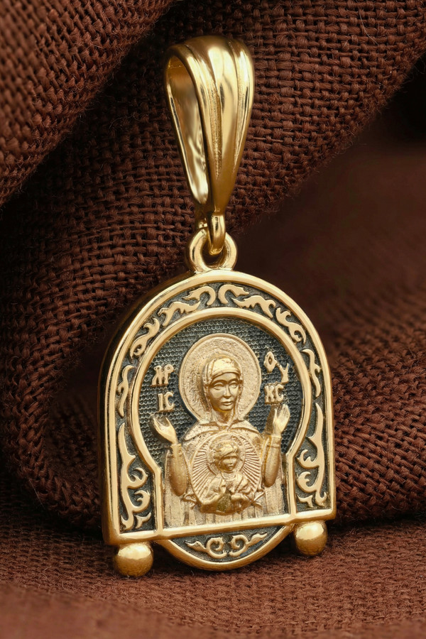 Образок из лимонного золота