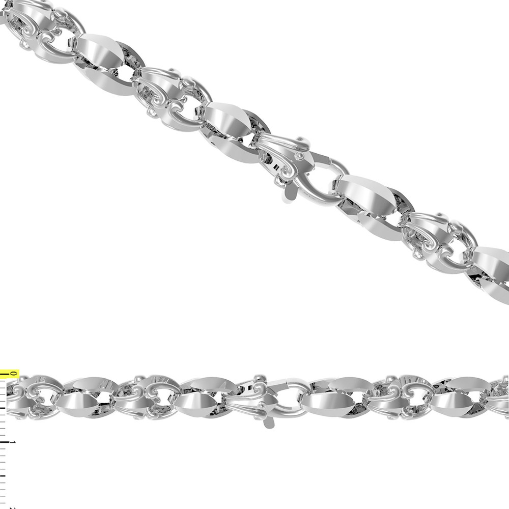 Цепь из белого золота