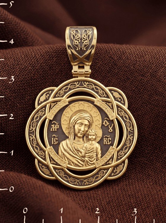 Образок из лимонного золота