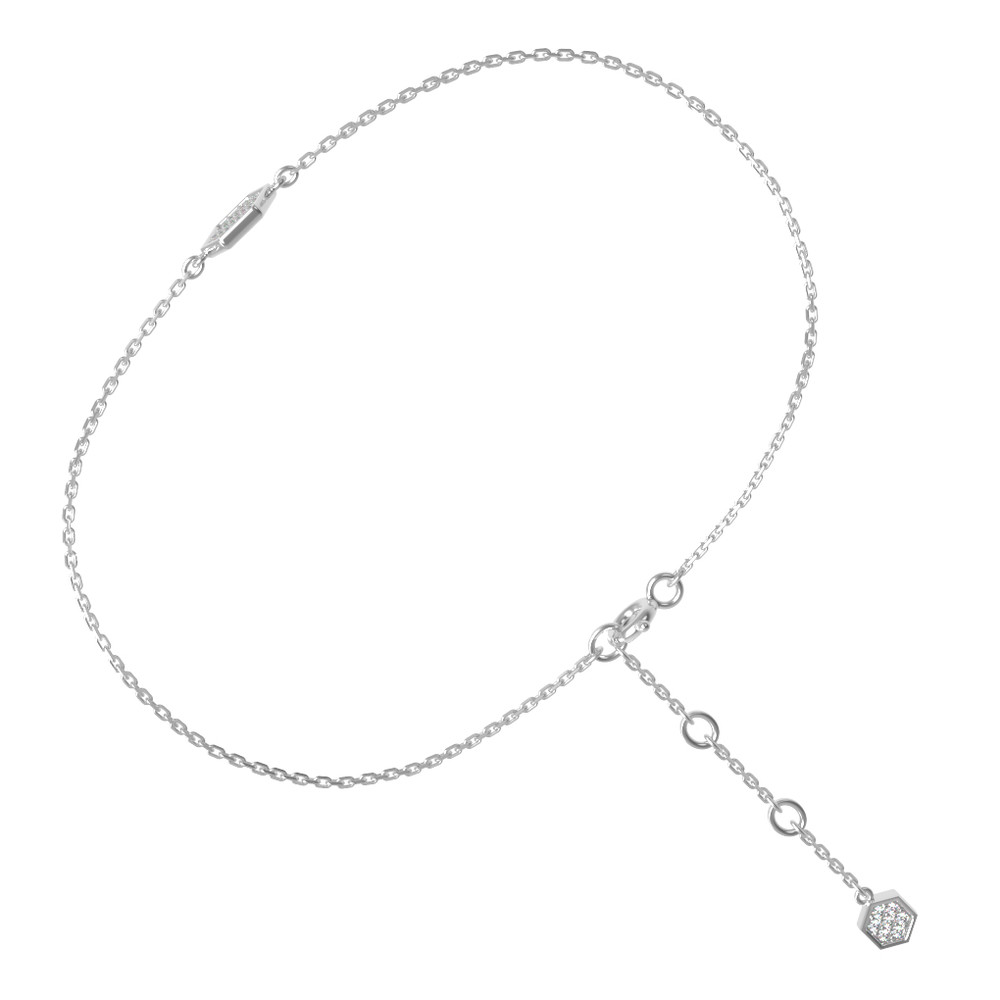 Браслет из белого золота c бриллиантами