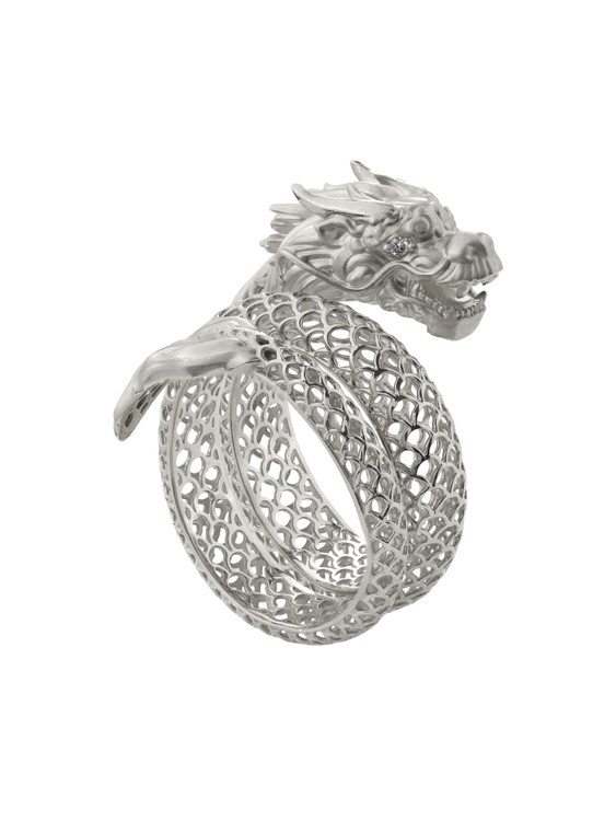 Кольцо из белого золота c бриллиантами