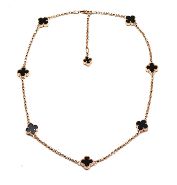 Колье из золота c ониксом