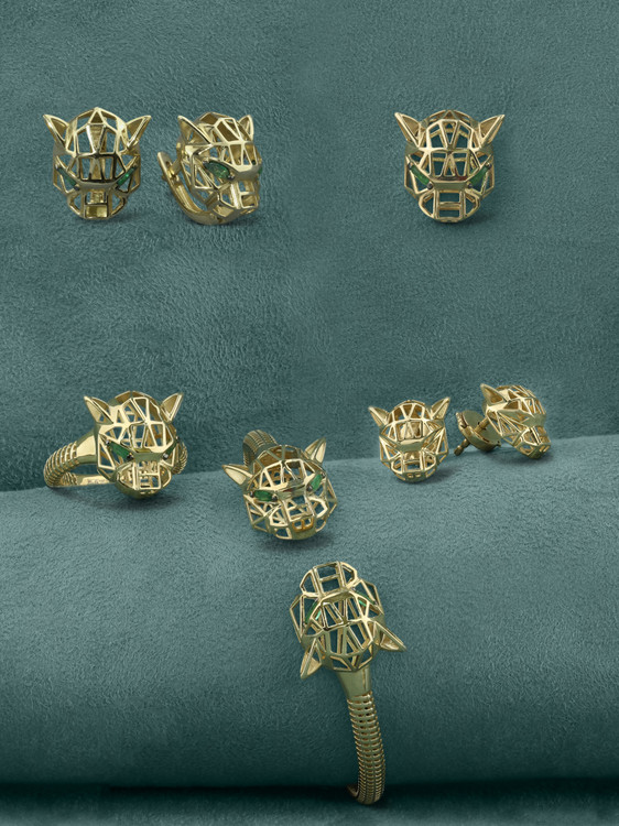 Серьги из лимонного золота