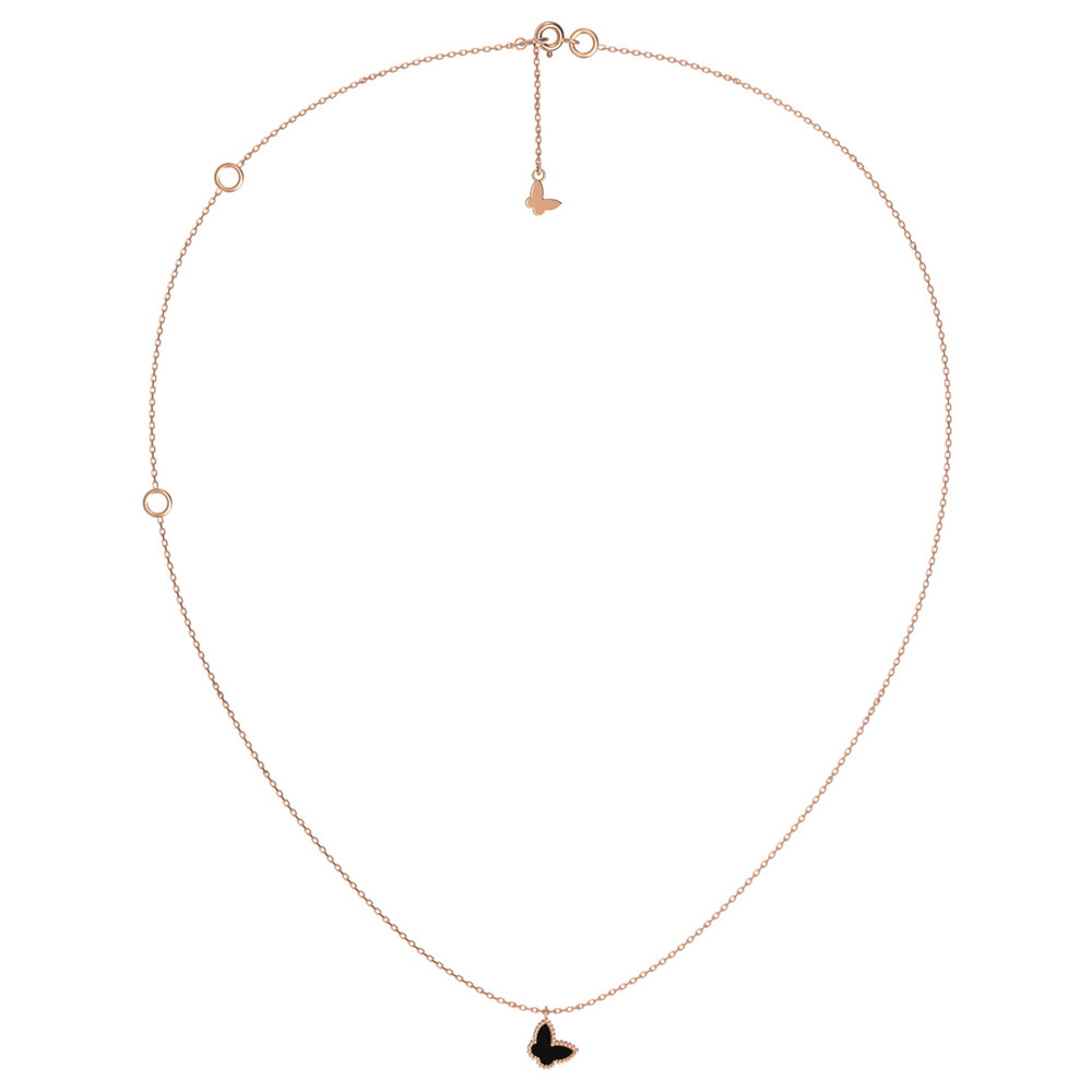 Колье из золота c ониксом