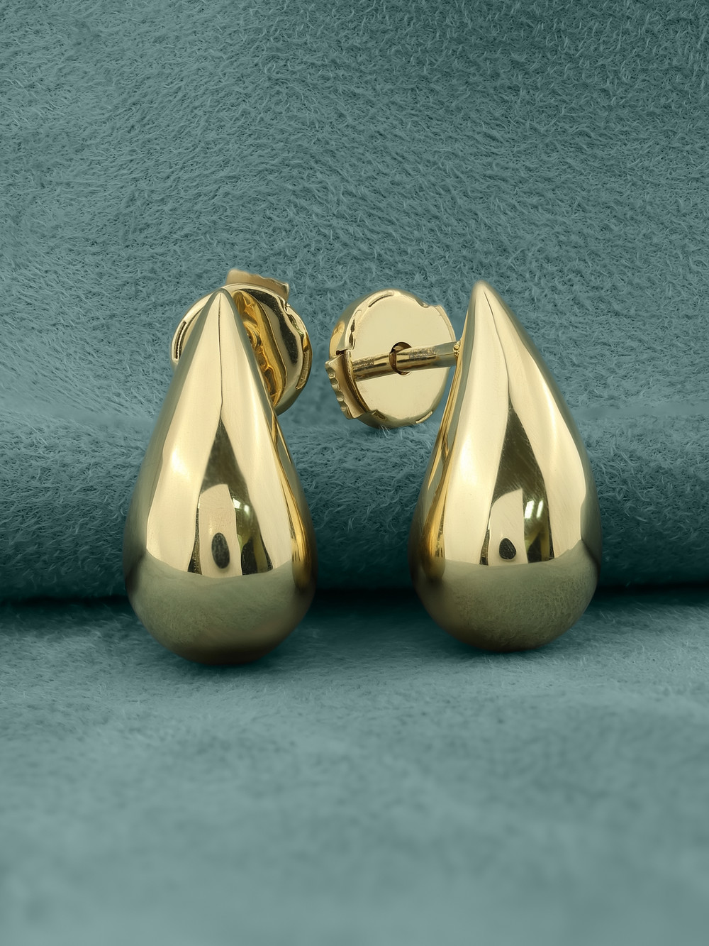 Серьги из лимонного золота