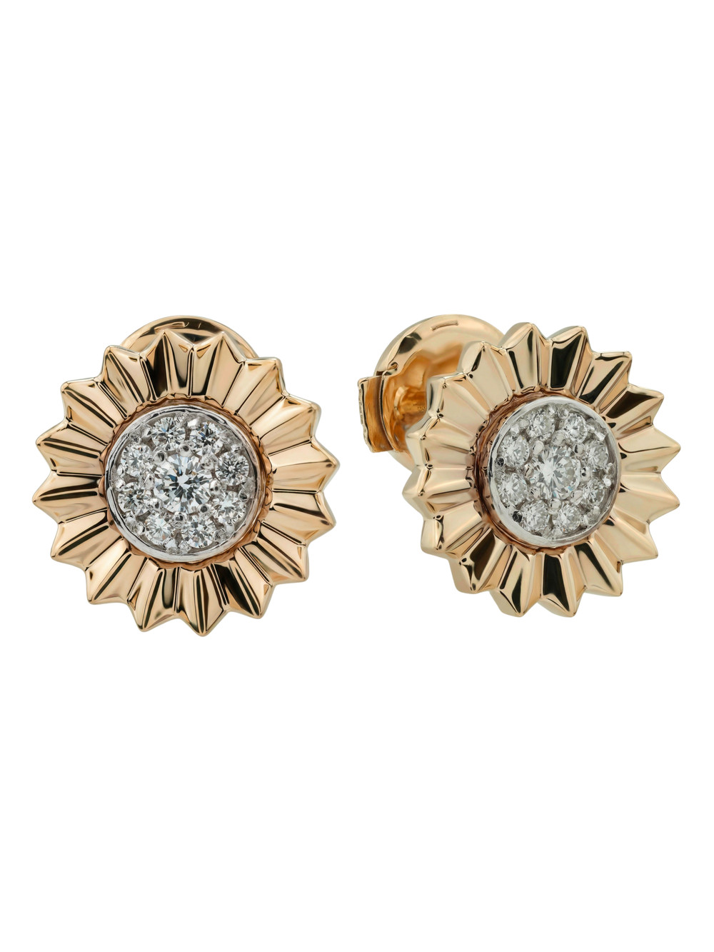 Серьги из золота c бриллиантами