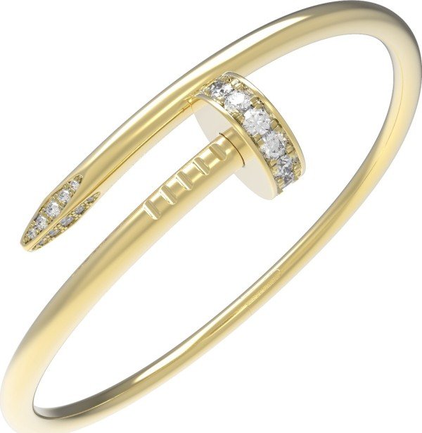 Браслет из лимонного золота c бриллиантами