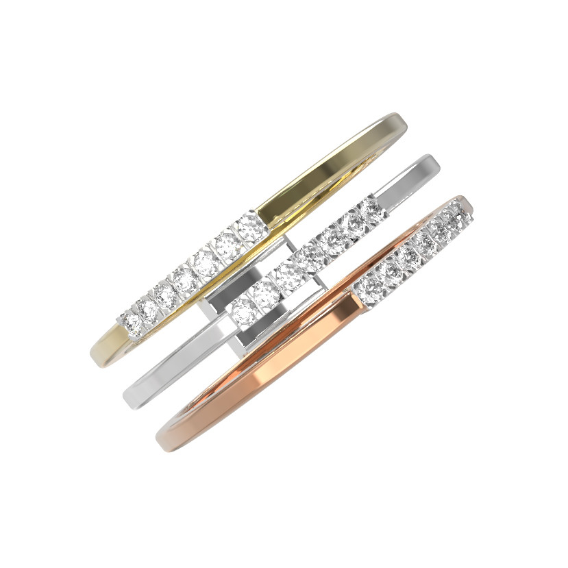 Кольцо из белого золота c бриллиантами