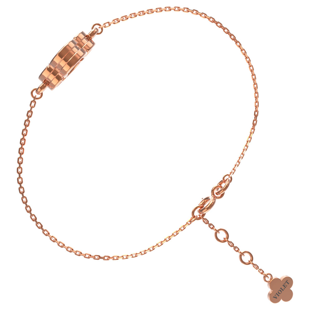 Браслет из золота c малахитом