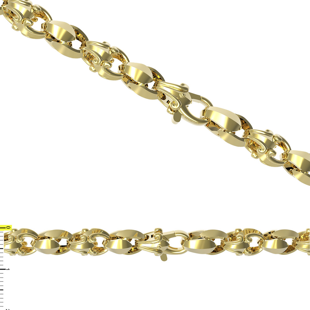 Цепь из лимонного золота