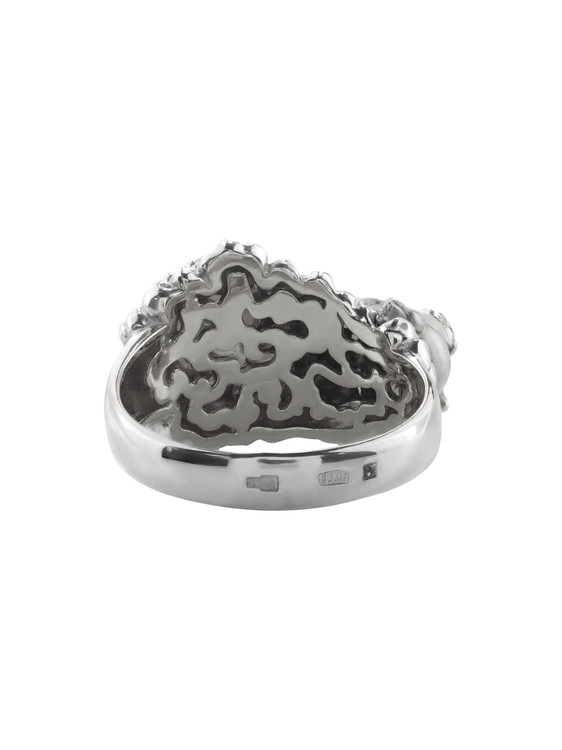 Кольцо из белого золота c жемчугом