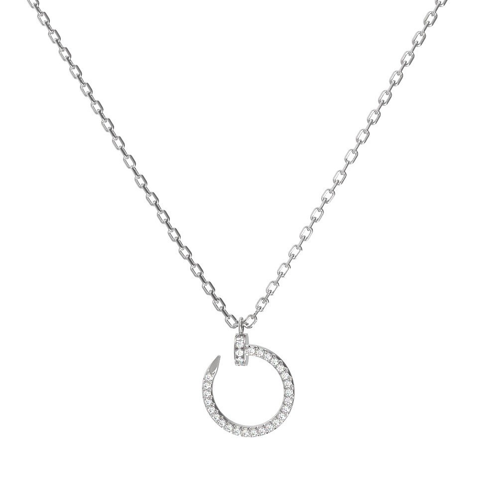 Колье из белого золота c бриллиантами