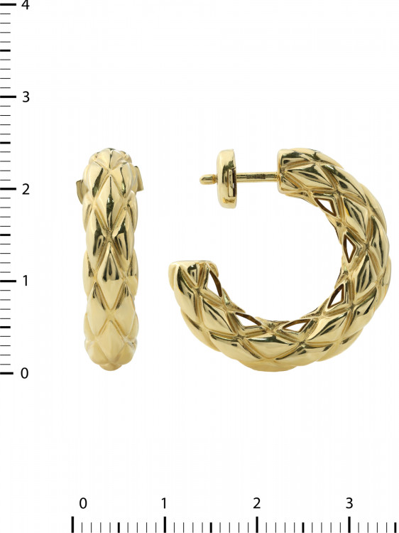 Серьги из лимонного золота