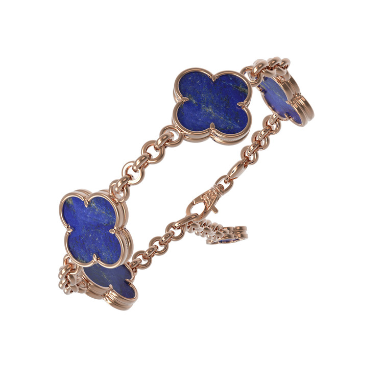 Браслет из золота c лазуритом