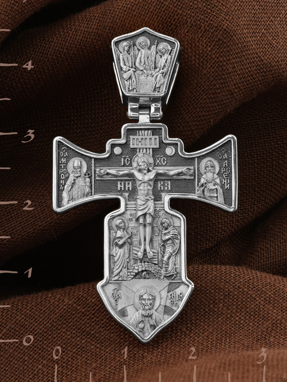 Крест из белого золота