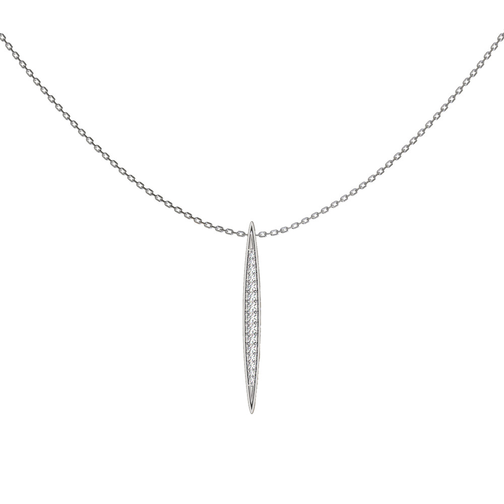 Колье из белого золота c бриллиантами