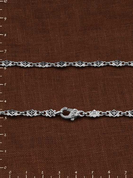 Цепь из белого золота