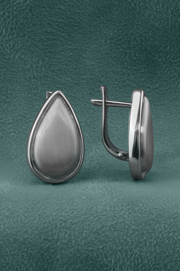 Серьги из белого золота