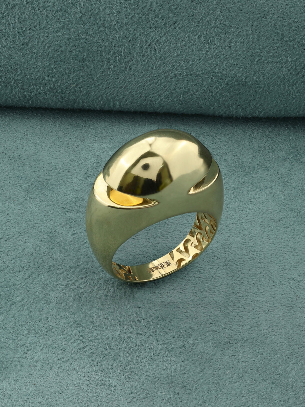 Кольцо из лимонного золота